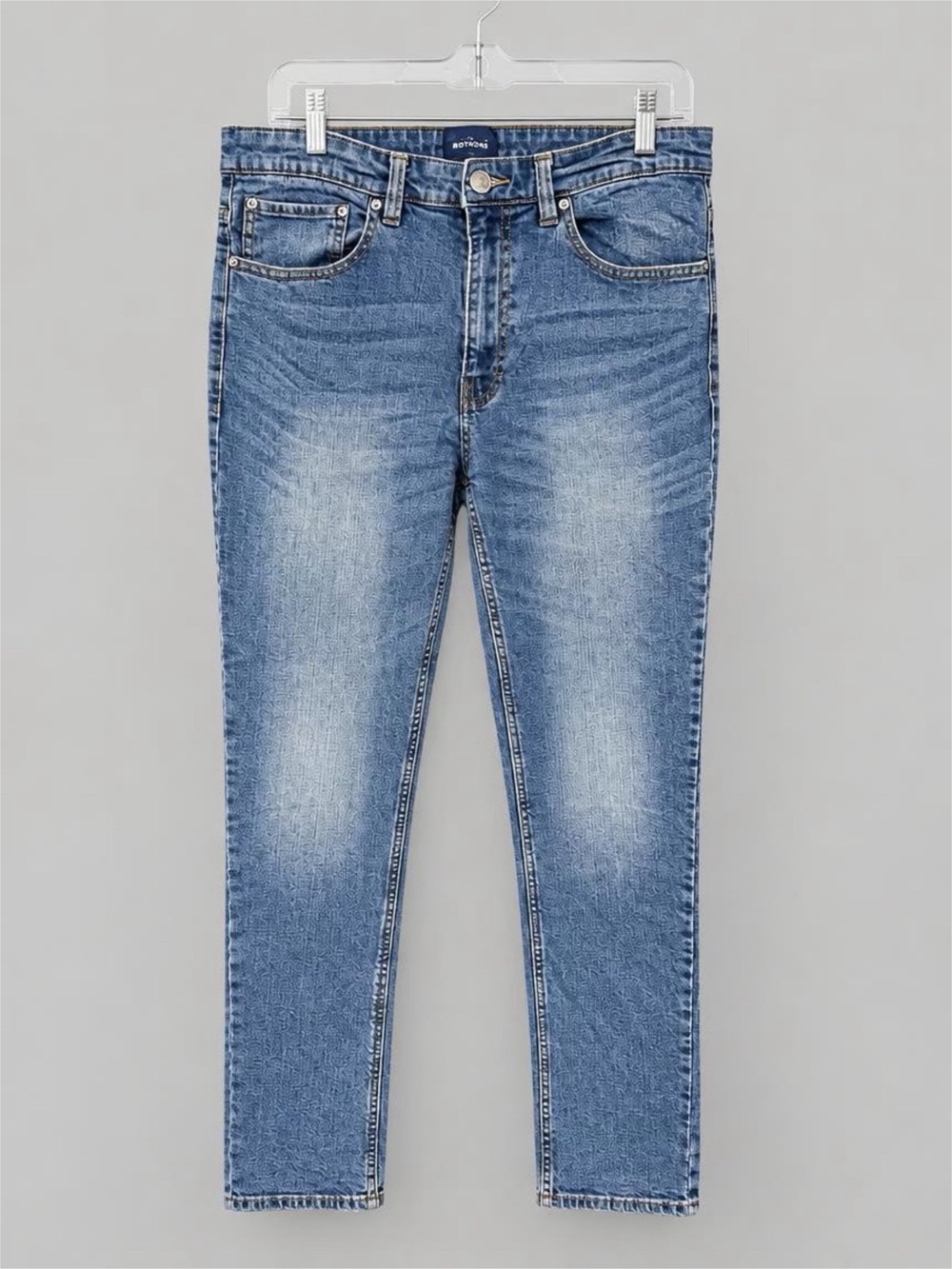 Basic Editions Slim Fit Jeans in Light Blue Wash 32x30